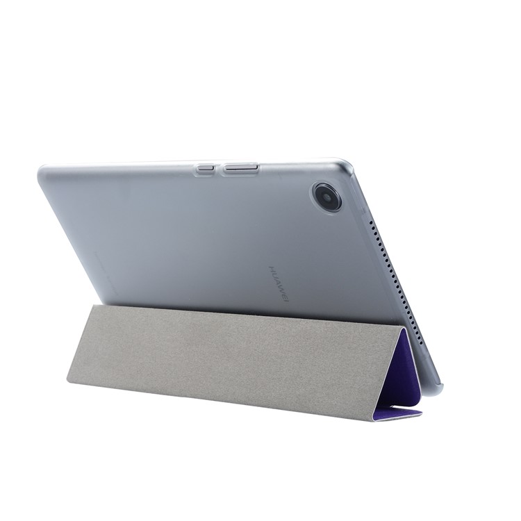 Tri-fold Stand Leather Flip Case for Huawei MediaPad M5 8 (8.4-inch) - Purple-4