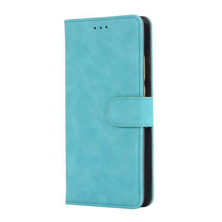 Vintage Style Crazy Horse Leather Stand Wallet Casing for Huawei P20 - Blue-2