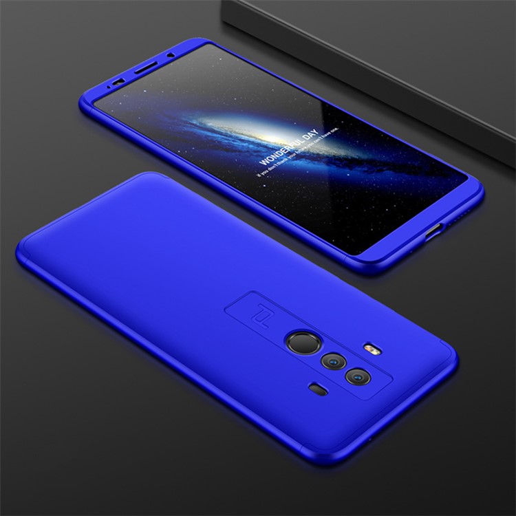 Detachable 3-Piece All-wrapped Matte Hard Back Case for Huawei Mate 10 Pro - Blue-1