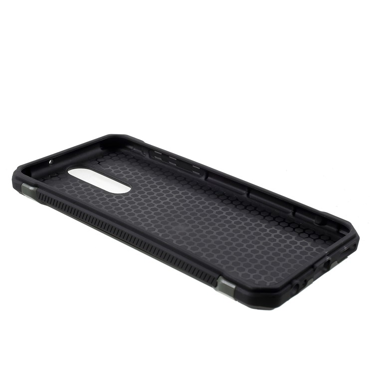 Camouflage Leather Coated PC TPU Hybrid Back Case for Huawei Mate 10 Lite / nova 2i / Maimang 6 / Honor 9i (India) - Green-3
