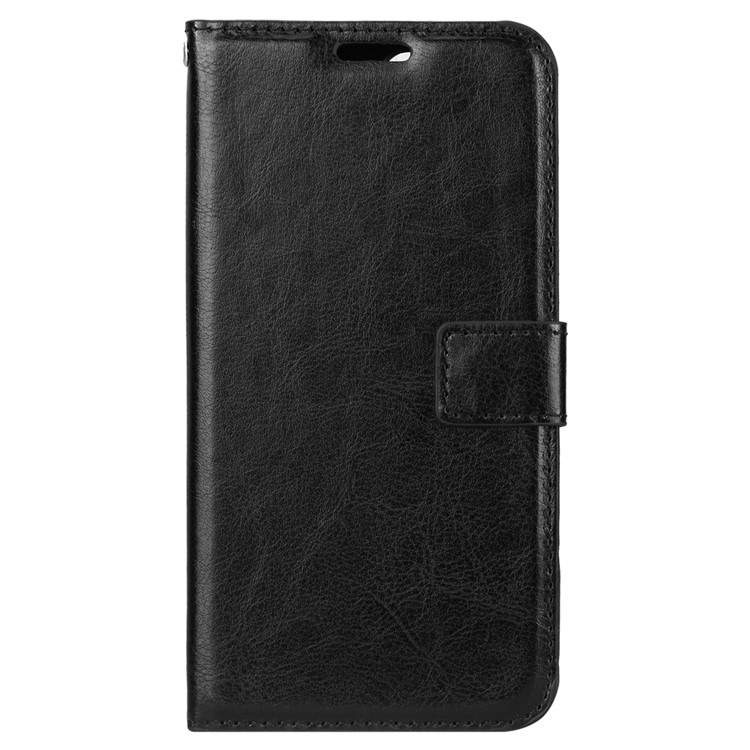 Crazy Horse Wallet Leather Stand Case for Huawei Honor 10 - Black-2