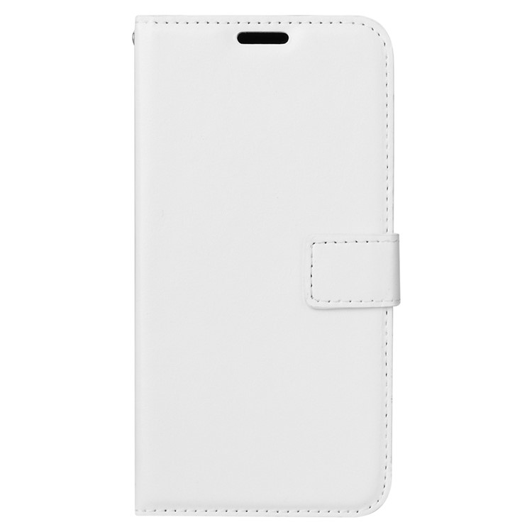 Crazy Horse Wallet Leather Stand Cover for Huawei Honor 10 - White-2