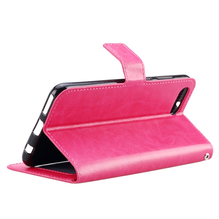 Cavalo Louco Couro Magnético Ficar Tampa Para Honra Huawei 10 - Rosa-5