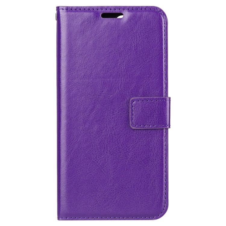 Caja Del Teléfono Celular De Cuero Billetera Caballo Loco Para Huawei Honor 10 - Púrpura-2