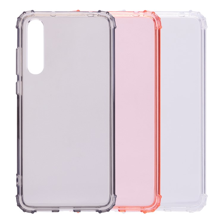 Shock-resistant TPU Protection Cell Phone Case for Huawei P20 Pro - Grey-6