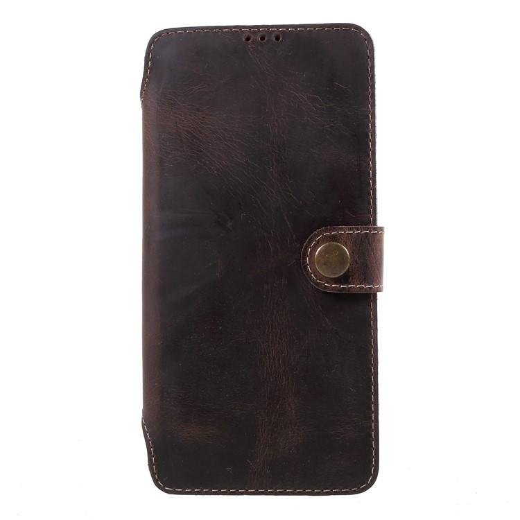 Genuine Leather Wallet Phone Case for Huawei P20 Pro - Black-2