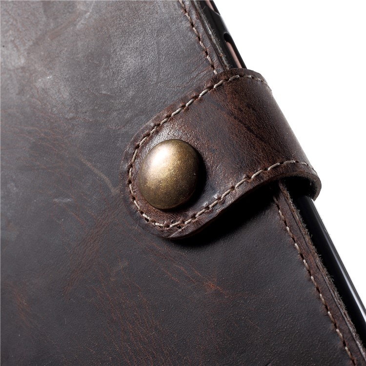 Genuine Leather Wallet Phone Case for Huawei P20 Pro - Black-6