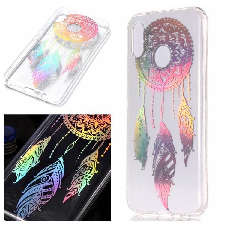Colorful Laser Carving Patterned TPU Cover for Huawei P20 Lite/Nova 3e (China) - Dream Catcher-1