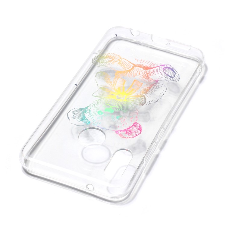 Colorful Laser Carving Patterned TPU Mobile Cover for Huawei P20 Lite/Nova 3e (China) - Bear-5
