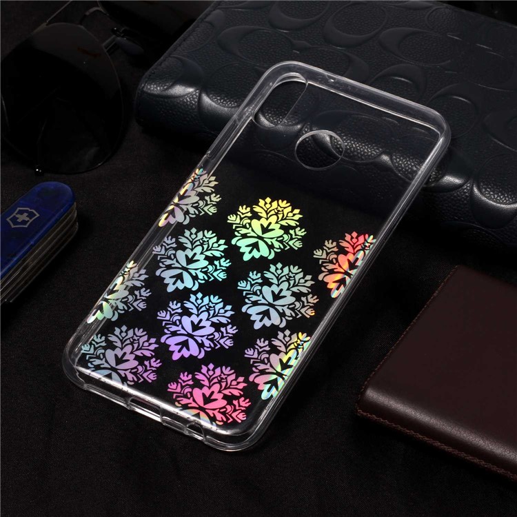 Colorful Laser Carving Patterned TPU Phone Cover for Huawei P20 Lite/Nova 3e (China) - Elegant Floret-6