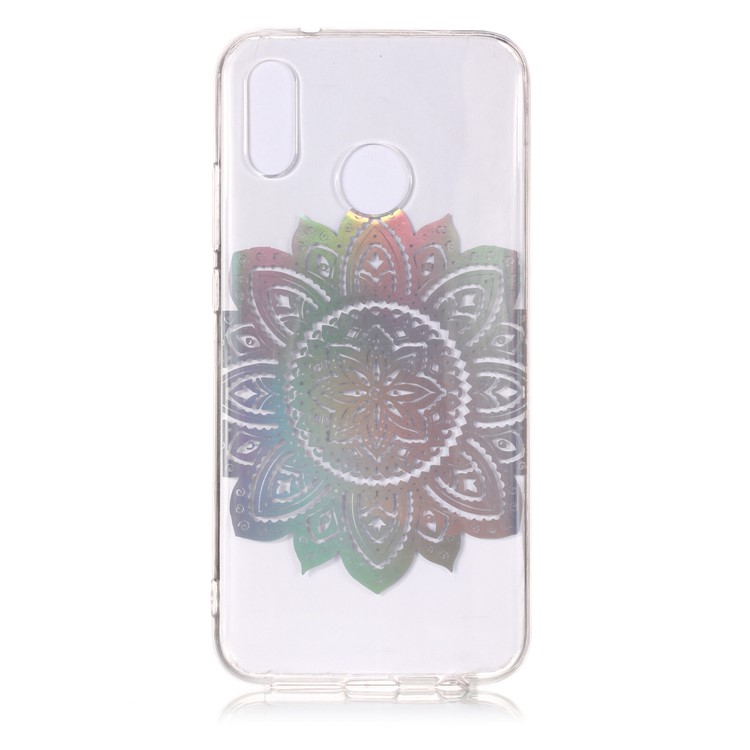 Colorful Laser Carving Patterned TPU Phone Shell for Huawei P20 Lite/Nova 3e (China) - Blossom Flower-2