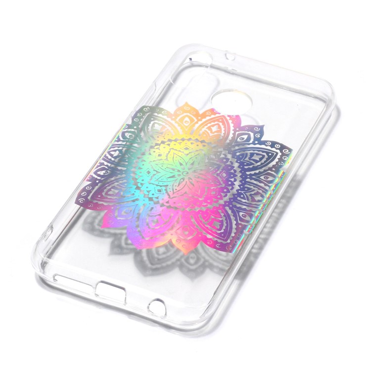 Colorful Laser Carving Patterned TPU Phone Shell for Huawei P20 Lite/Nova 3e (China) - Blossom Flower-4