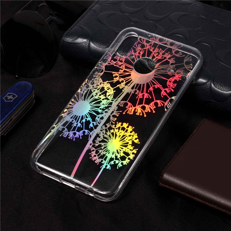 Colorful Laser Carving Patterned TPU Protective Cover for Huawei P20 Lite/Nova 3e (China) - Dandelion-6