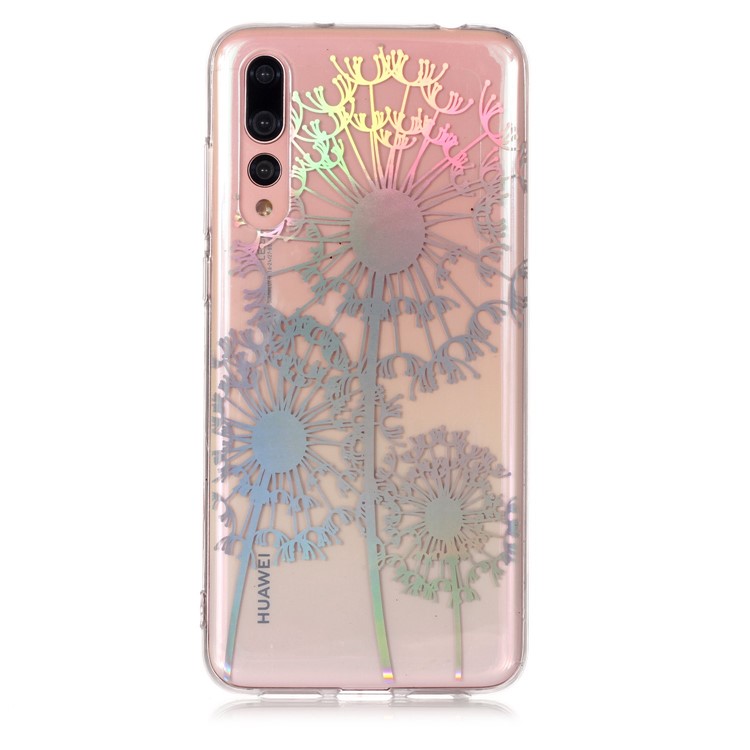 Colorful Laser Carving Patterned TPU Protection Case for Huawei P20 Pro - Dandelion-2