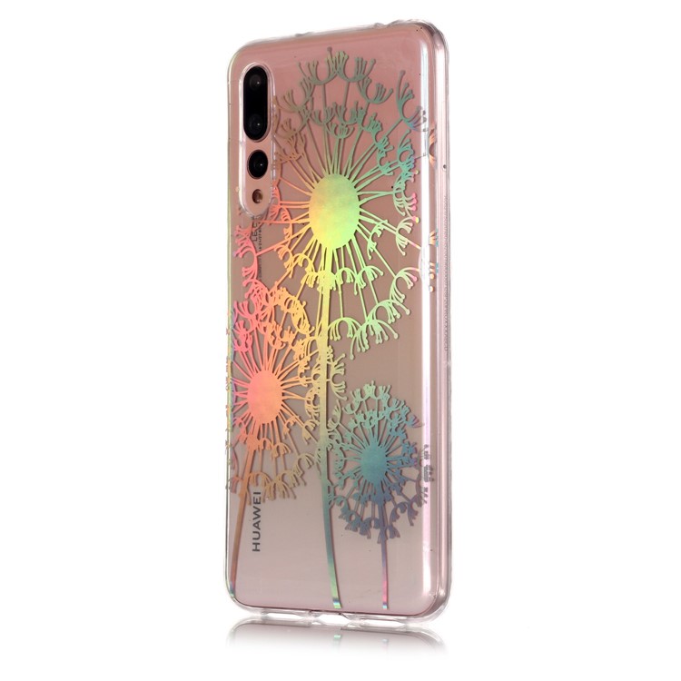 Colorful Laser Carving Patterned TPU Protection Case for Huawei P20 Pro - Dandelion-3