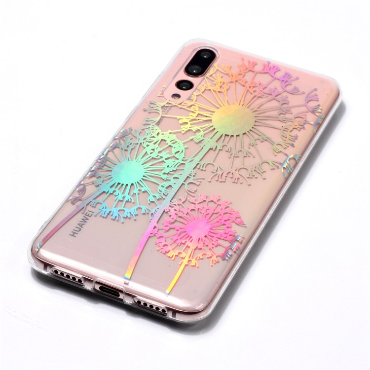 Colorful Laser Carving Patterned TPU Protection Case for Huawei P20 Pro - Dandelion-4
