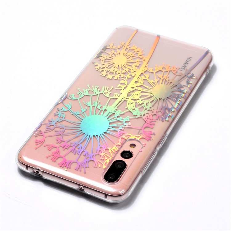 Colorful Laser Carving Patterned TPU Protection Case for Huawei P20 Pro - Dandelion-5