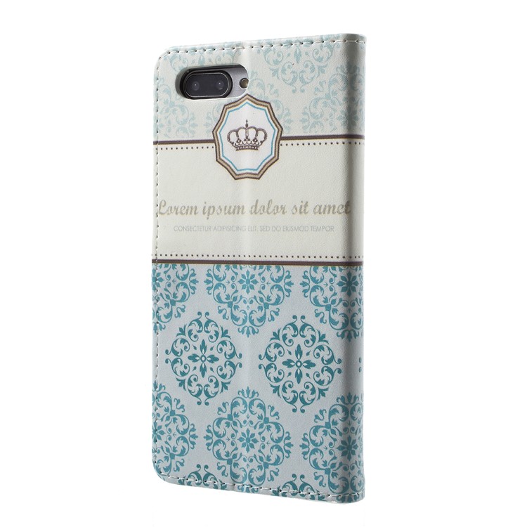 Patterned PU Leather Wallet Stand Cellphone Accessory Case for Huawei Honor 10 - Damask Flower-3