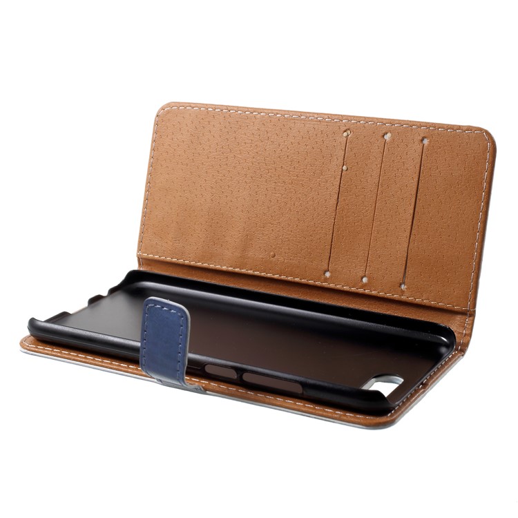 Patterned PU Leather Wallet Stand Phone Protection Case for Huawei Honor 10 - Police Public Call Box-6