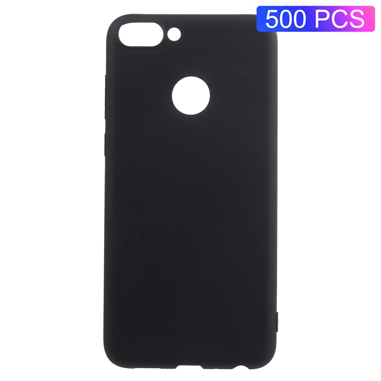 500PCS/Lot Double-sided Matte TPU Case for Huawei P Smart/Enjoy 7S - Black-1