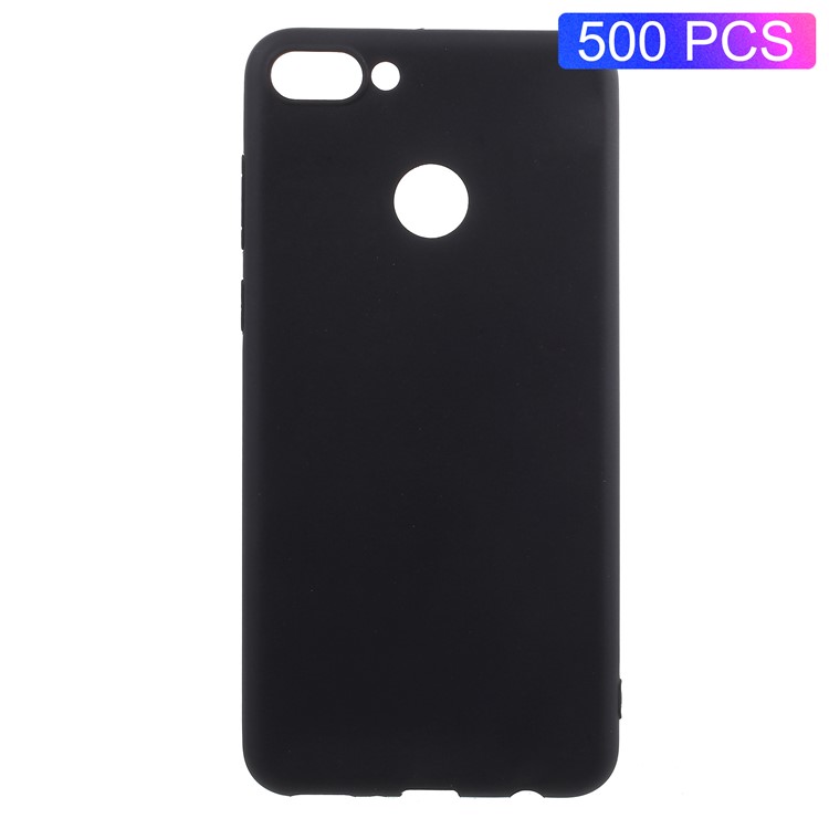 500PCS/Lot Double-sided Matte TPU Protective Case for Huawei Y9 (2018)/Enjoy 8 Plus - Black-1