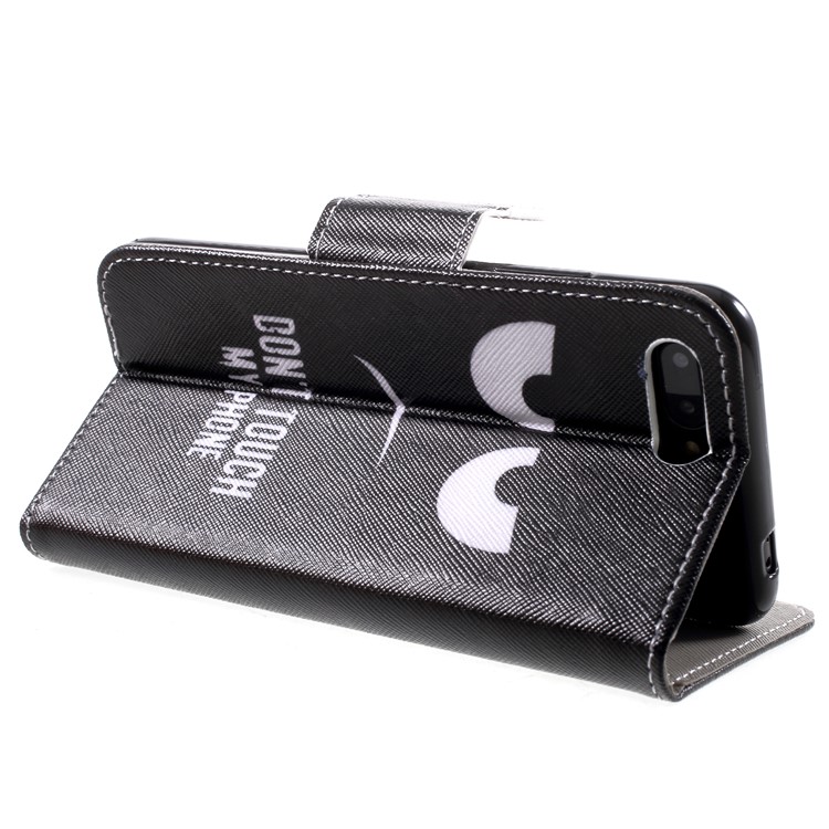 Pattern Printing Wallet Stand Flip Leather Case for Huawei Honor 10 - Do Not Touch My Phone-5