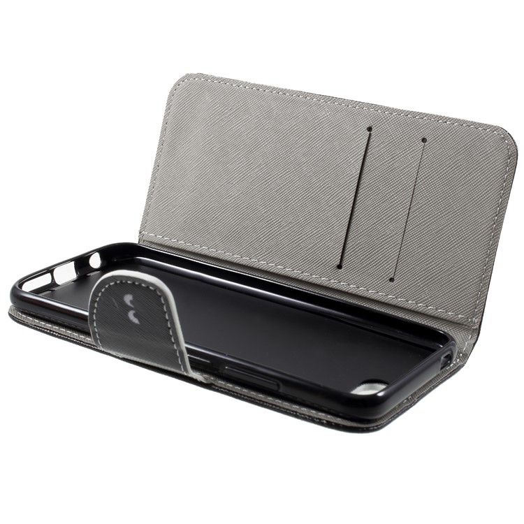 Pattern Printing Wallet Stand Flip Leather Case for Huawei Honor 10 - Do Not Touch My Phone-7
