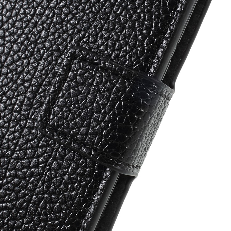 Litchi Texture Wallet Stand Leather Mobile Phone Case for Huawei Honor 10-10