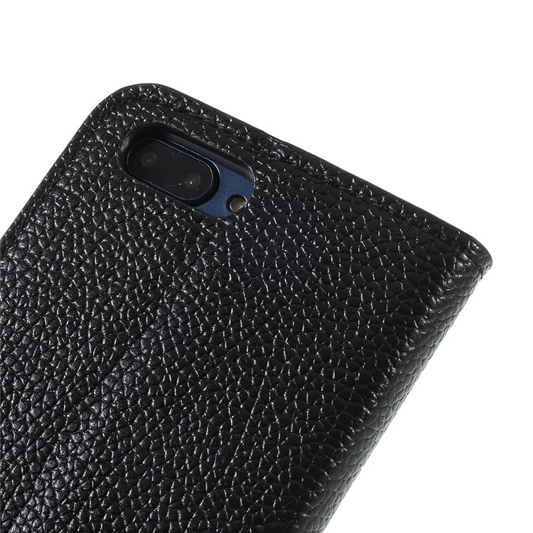 Litchi Texture Wallet Stand Leather Mobile Phone Case for Huawei Honor 10-9