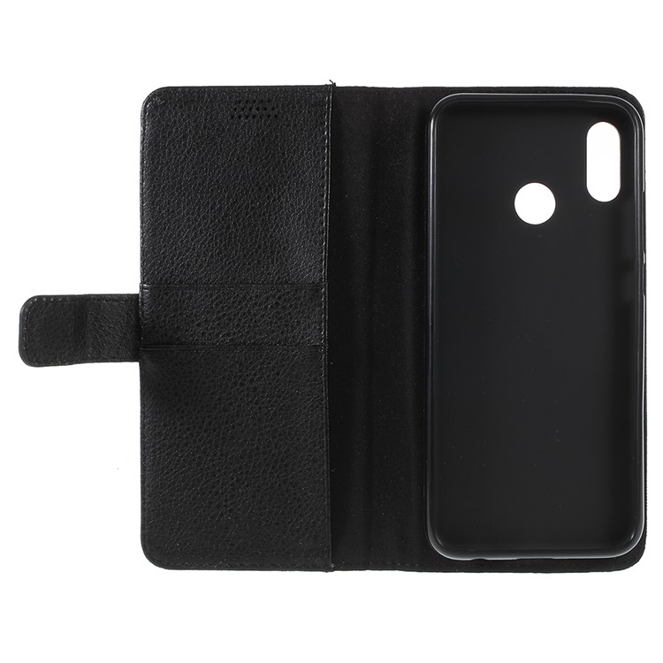 Litchi Texture Wallet Stand Leather Case for Huawei P20 Lite/Nova 3e (China) - Black-7