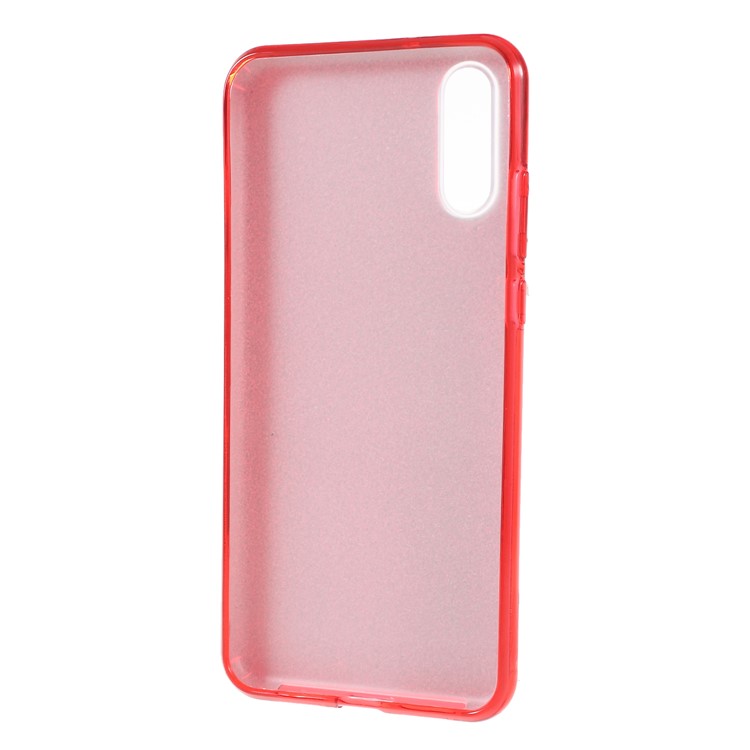 PC TPU Hybrid Phone Case + Flash Powder Paper for Huawei P20 - Red-3