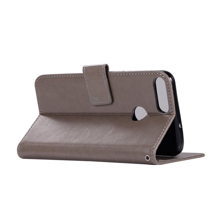 Impressum Eule Dream Catcher Wallet Stand Leder Abdeckung Für Huawei P Smart / 7s Genießen / Honor 9 Lite - Grau-6