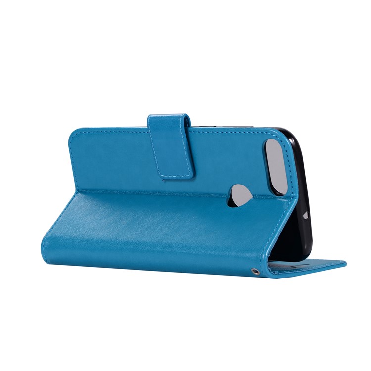 Impressum Eule Dream Catcher Wallet Stand Leder Handy Fall Für Huawei P Smart / 7s / Honor 9 Genießen - Blau-6
