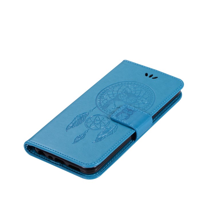 Impressum Eule Dream Catcher Wallet Stand Leder Handy Fall Für Huawei P Smart / 7s / Honor 9 Genießen - Blau-7