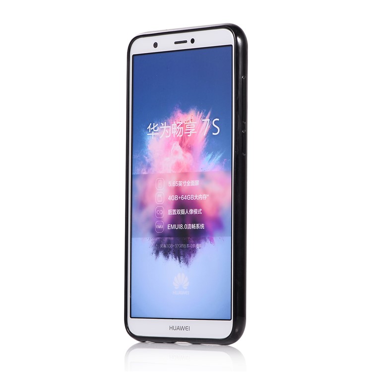 Electroplating Constellation Pattern TPU Phone Shell for Huawei P Smart / Enjoy 7S - Libra-7