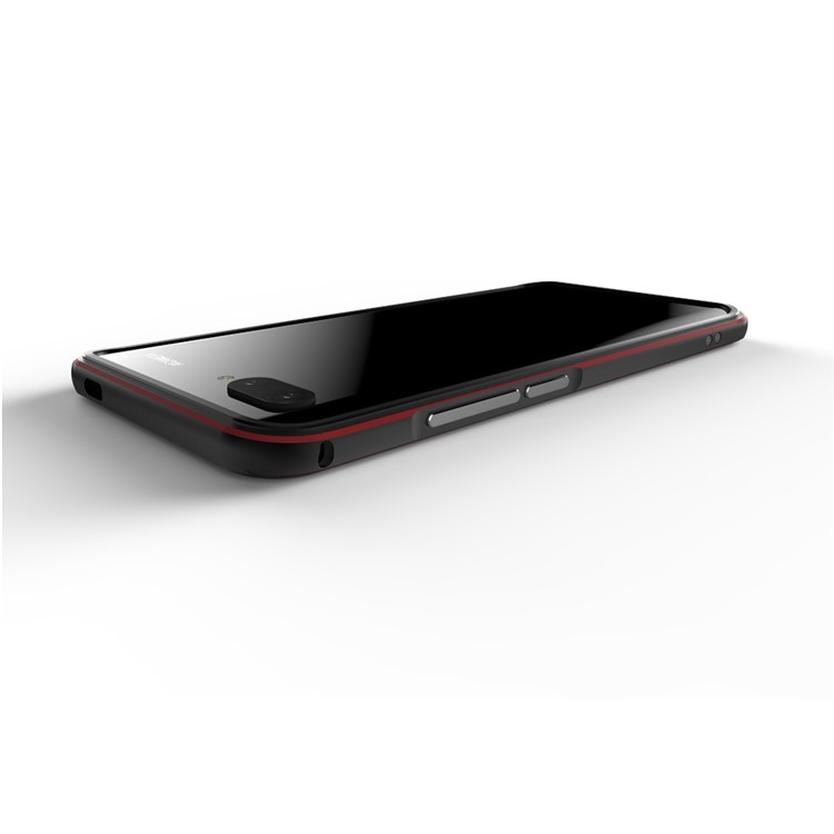 Screw Lock Electroplated Aluminium Alloy Bumper for Huawei Honor 10 - Black / Red-6