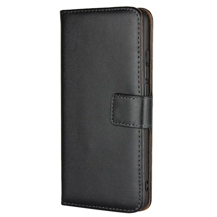 Split Leather Wallet Stand Flip Cover Case for Huawei Honor 10 - Black-2