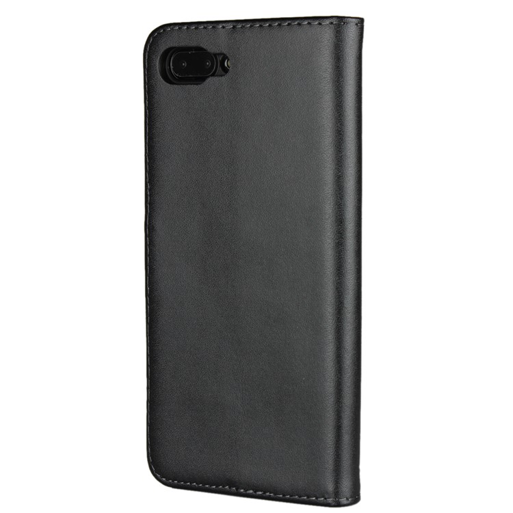 Split Leather Wallet Stand Flip Cover Case for Huawei Honor 10 - Black-3