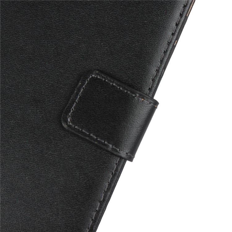 Split Leather Wallet Stand Flip Cover Case for Huawei Honor 10 - Black-7