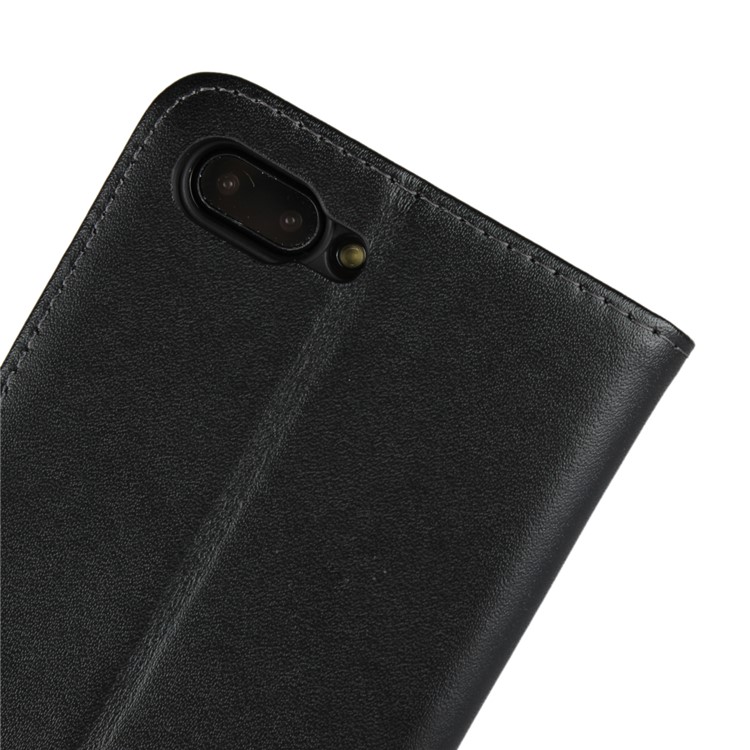 Split Leather Wallet Stand Flip Cover Case for Huawei Honor 10 - Black-9