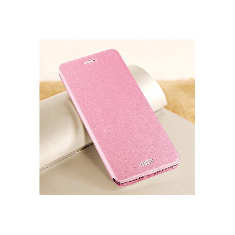 MOFI Vintage Classical Leather Cover Stand for Huawei Honor Play 5X / Honor 5X - Pink-1