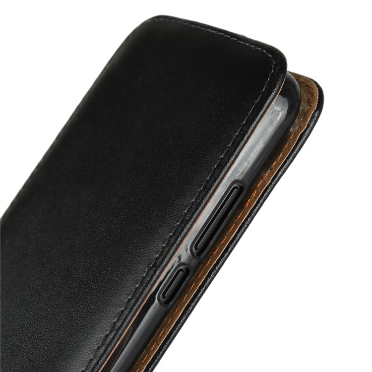 Genuine Leather Vertical Phone Case for Huawei P20 Lite / Nova 3e - Black-5