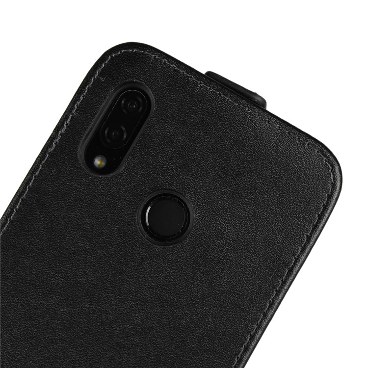 Genuine Leather Vertical Phone Case for Huawei P20 Lite / Nova 3e - Black-7