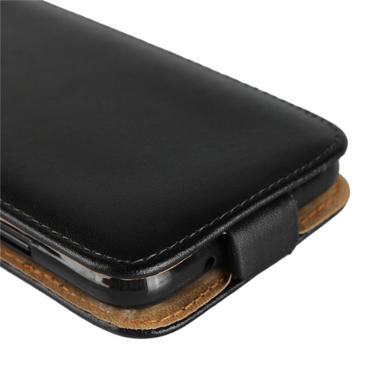 Genuine Leather Vertical Phone Case for Huawei P20 Lite / Nova 3e - Black-8