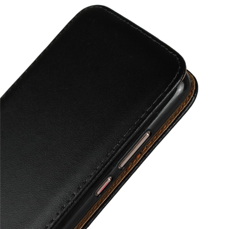 Genuine Leather Vertical Shell Case for Huawei P20 - Black-6