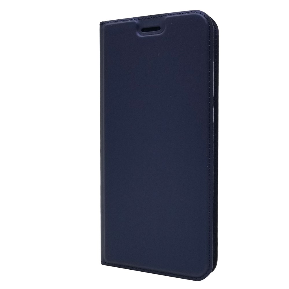 Magnetisches Adsorption Leder Stehen Telefongehäuse Mit Kartensteckplatz Für Huawei P20 Pro - Dunkelblau-2