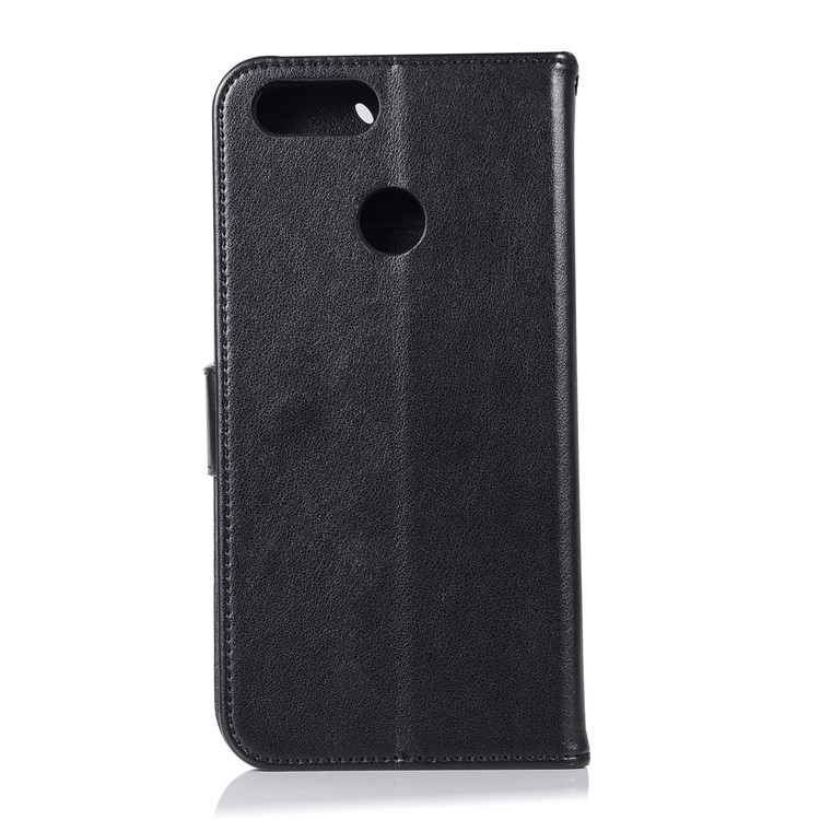 Imprinted Dream Catcher Owl Leather Wallet Case for Huawei Y9 (2018) / Enjoy 8 Plus - Black-3