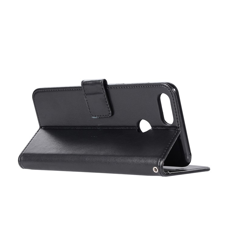 Imprinted Dream Catcher Owl Leather Wallet Case for Huawei Y9 (2018) / Enjoy 8 Plus - Black-6