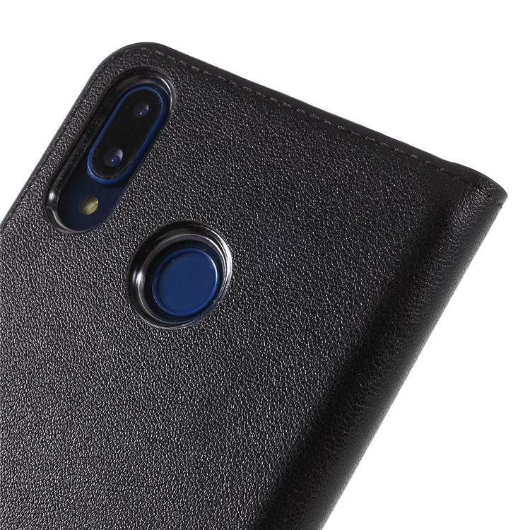 View Window Flip Leather Phone Case for Huawei P20 Lite/Nova 3e (China) - Black-4
