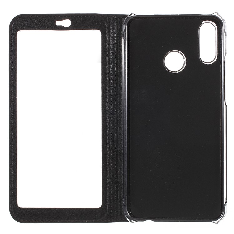 View Window Flip Leather Phone Case for Huawei P20 Lite/Nova 3e (China) - Black-7